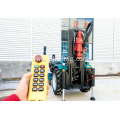 Remote control tractor water well drilling rig